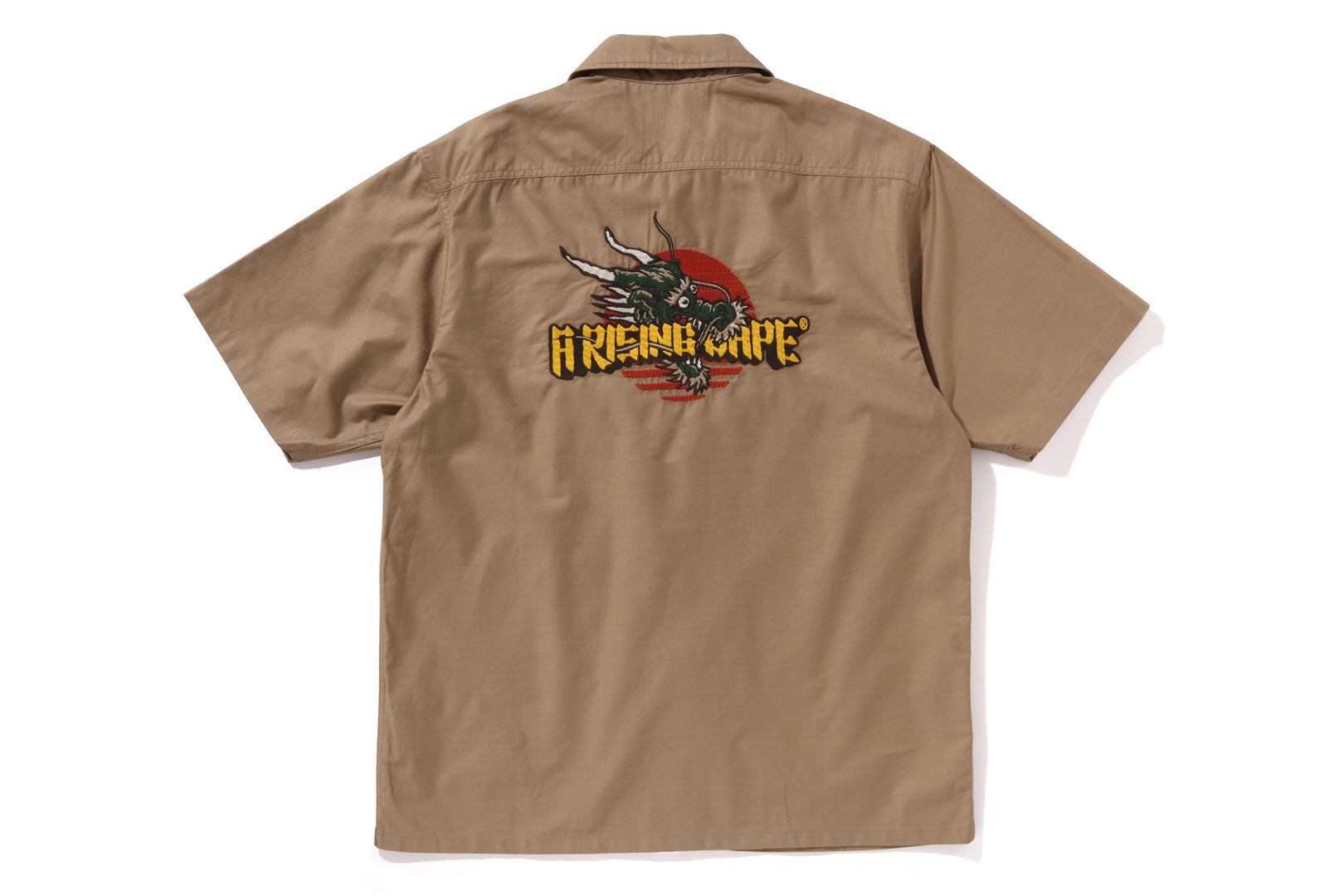 A BATHING APE® Dragon Embroidery Open Collar Shirt | Bape official