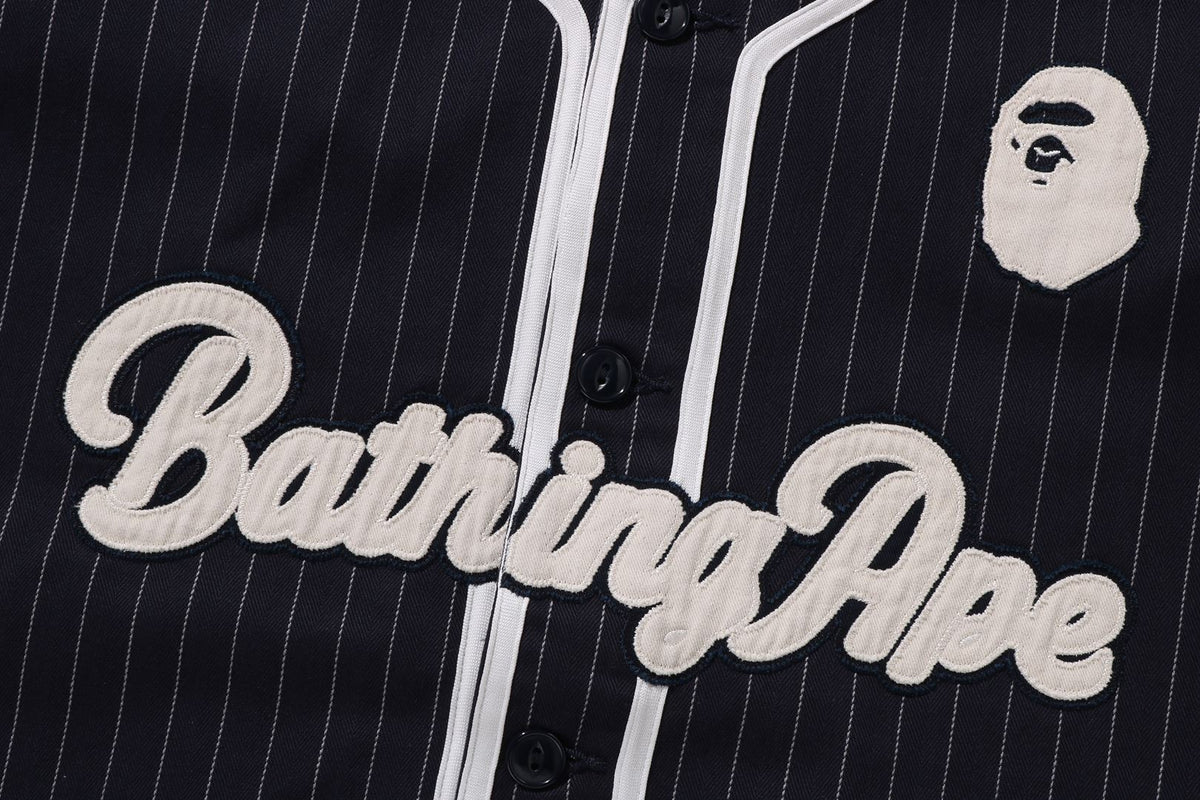 A BATHING APE BASEBALL SHIRT