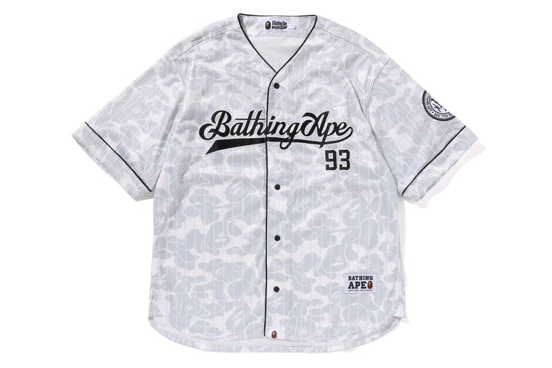 A BATHING APE® Camo Stripe Baseball Shirt Bape official website