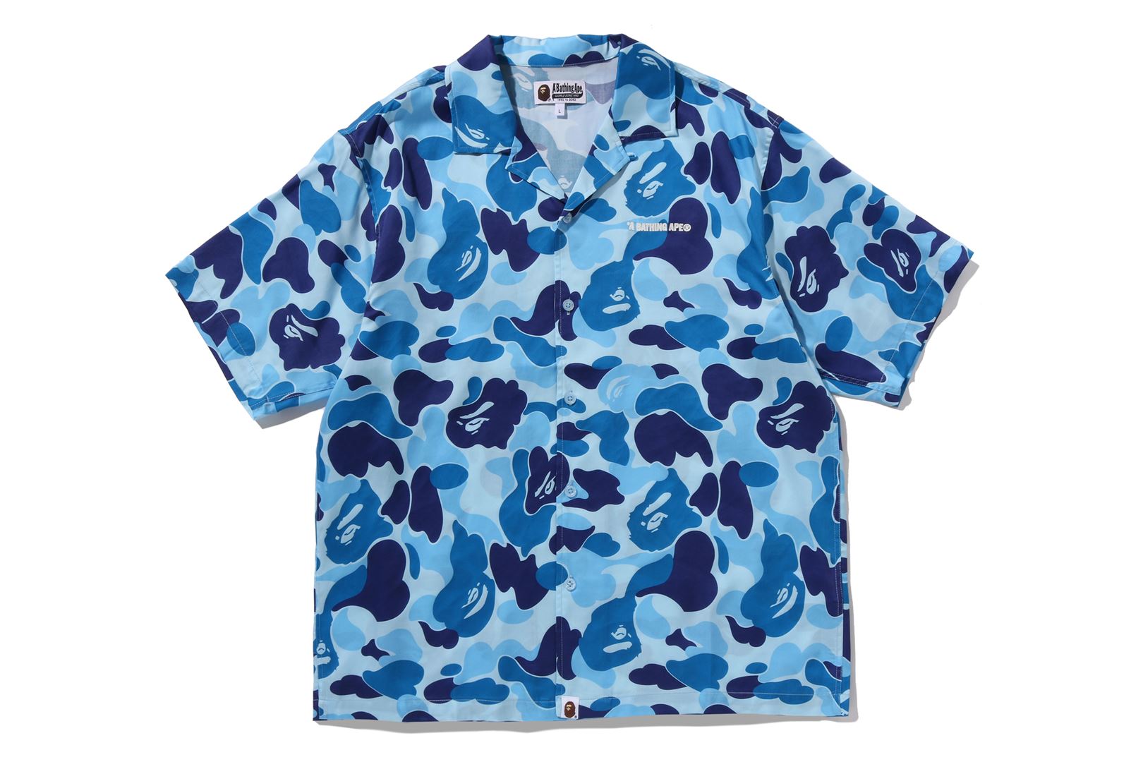 A BATHING APE® Abc Camo Open Collar Ss Shirt | Bape official