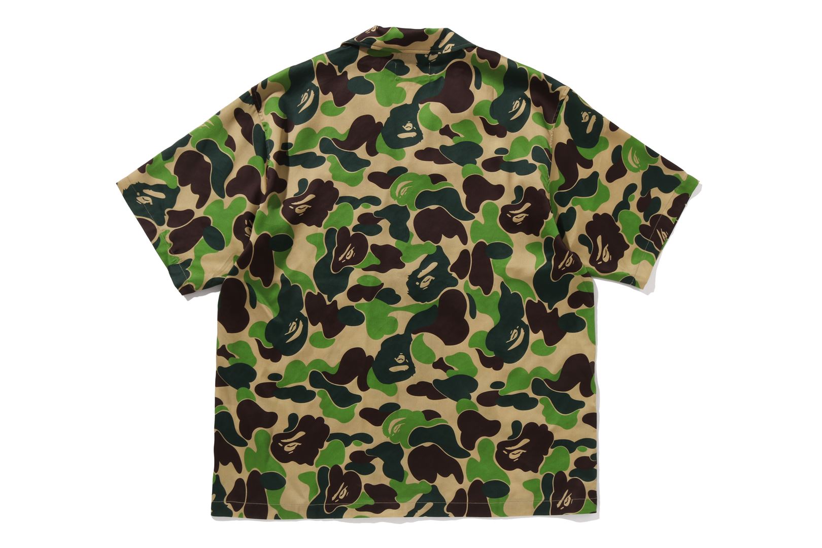 A BATHING APE® Abc Camo Open Collar Ss Shirt | Bape official