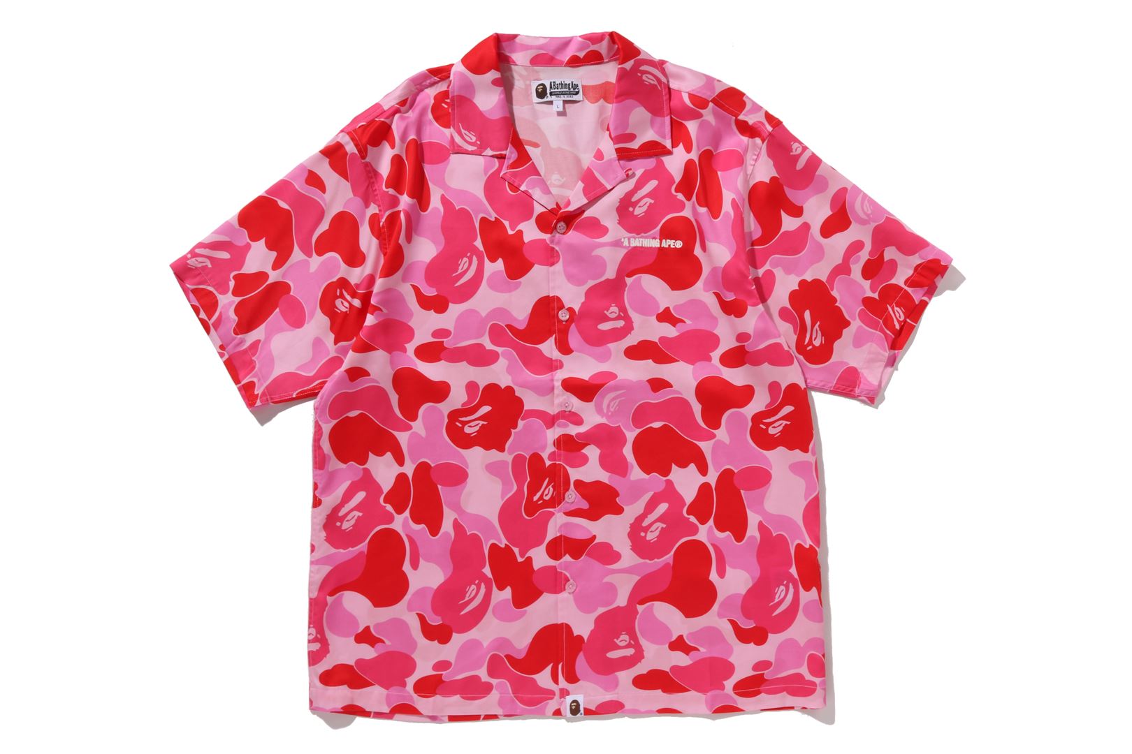 A BATHING APE® Abc Camo Open Collar Ss Shirt | Bape official