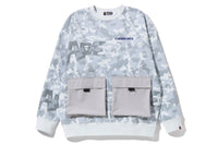 SAND CAMO BIG POCKET OVERSIZED CREWNECK