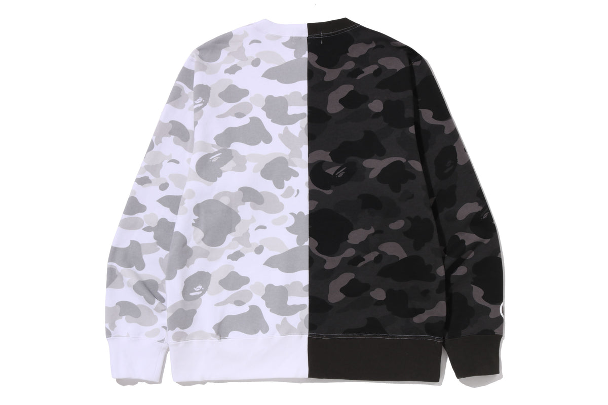 COLOR CAMO TIGER SHARK CREWNECK SWEATSHIRT