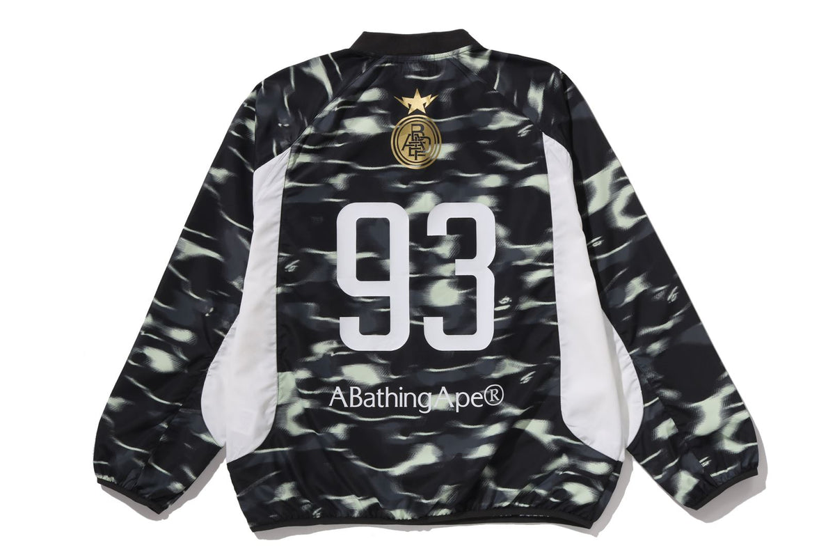 SCREEN CAMO FOOTBALL LOGO RELAXED FIT CREWNECK SWEATSHIRT