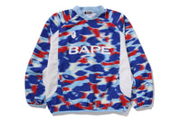 SCREEN CAMO FOOTBALL LOGO RELAXED FIT CREWNECK SWEATSHIRT