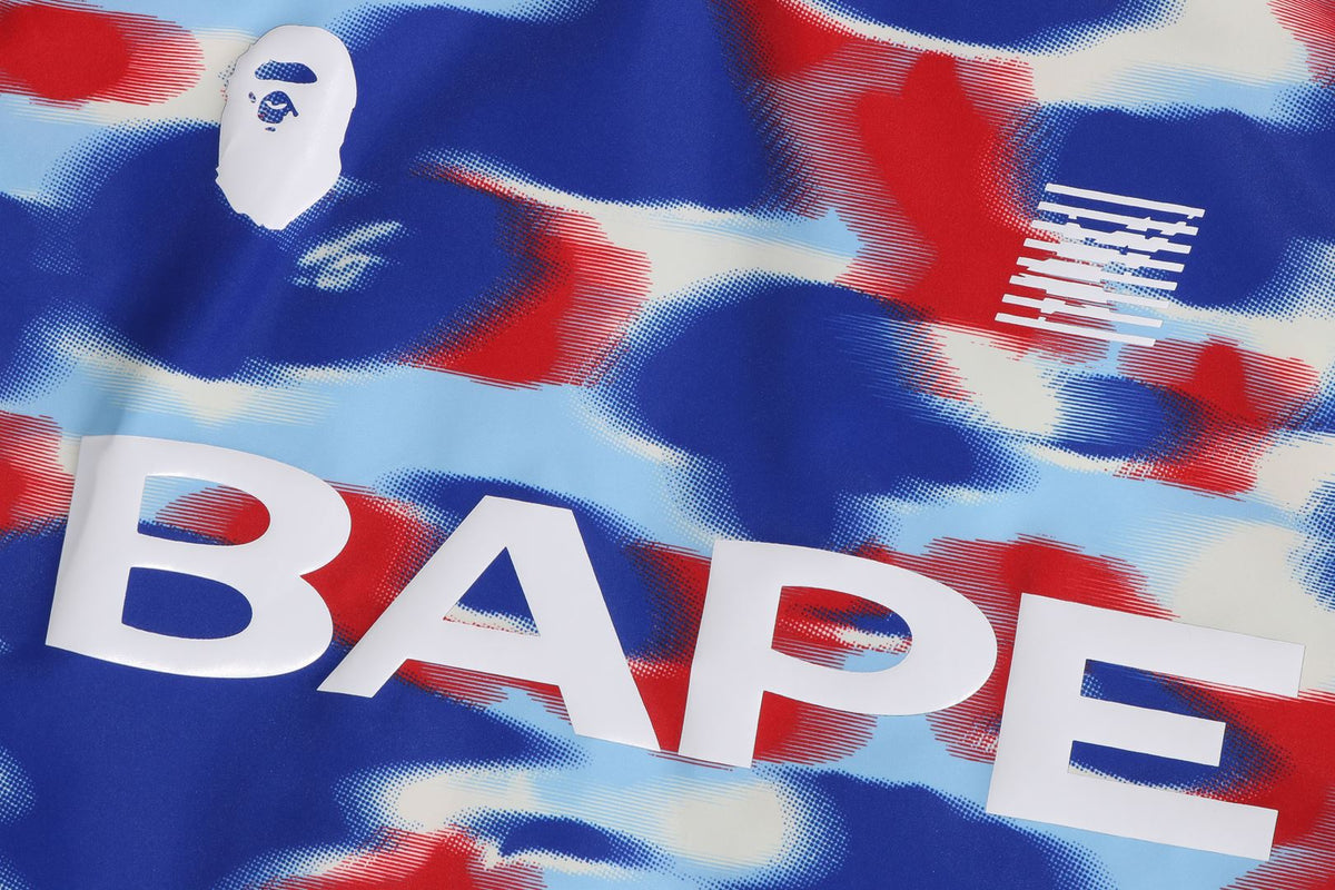 SCREEN CAMO FOOTBALL LOGO RELAXED FIT CREWNECK SWEATSHIRT