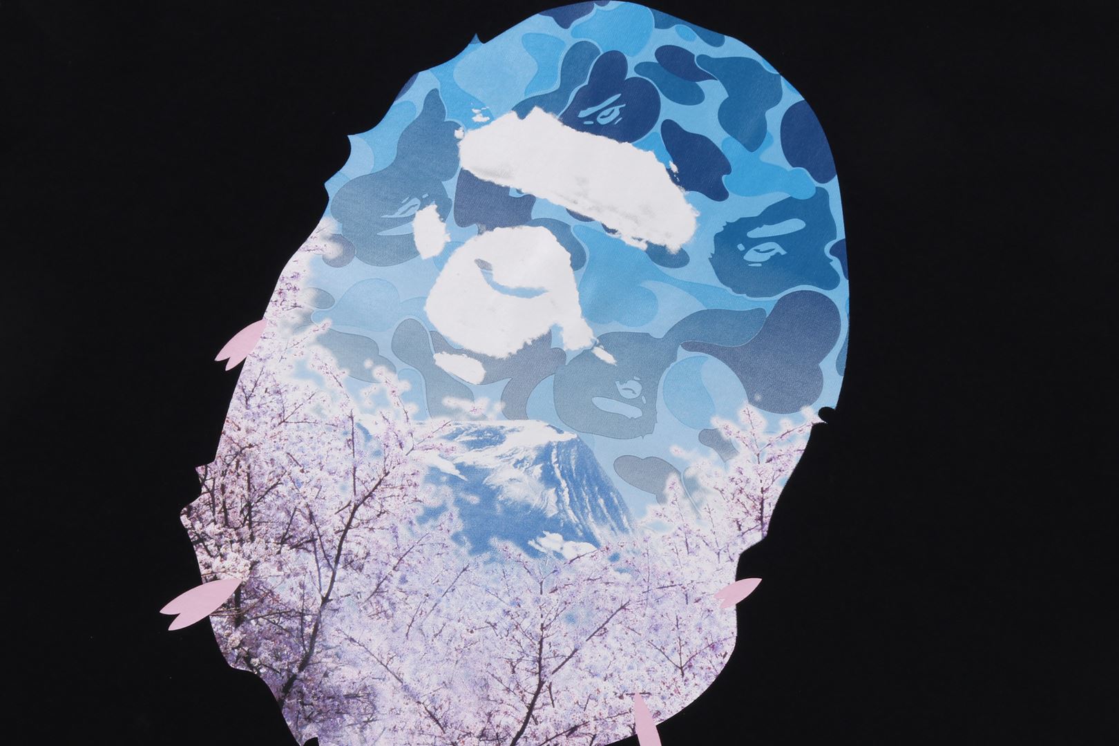 SAKURA PHOTO APE HEAD TEE – uk.bape.com