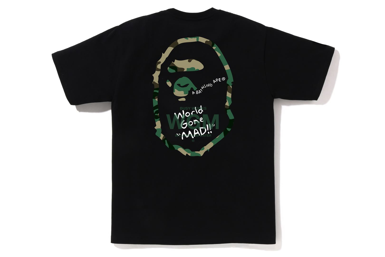 WOODLAND CAMO WGM APE HEAD TEE uk.bape