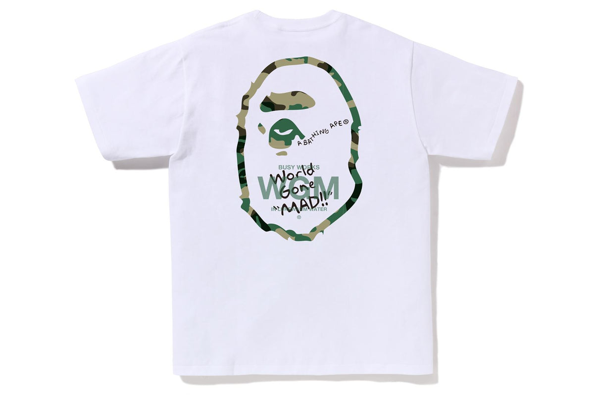 WOODLAND CAMO WGM APE HEAD TEE