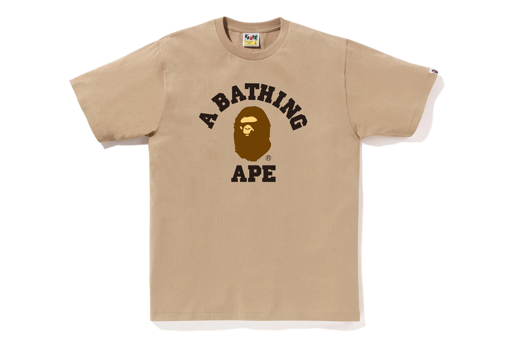 2024 Bape Gold College Style Tee Size Large