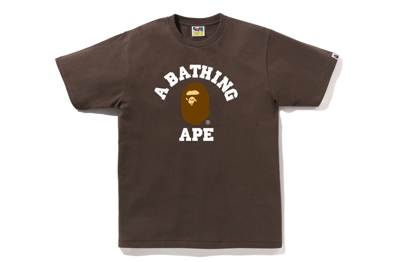 A bathing clearance ape college tee