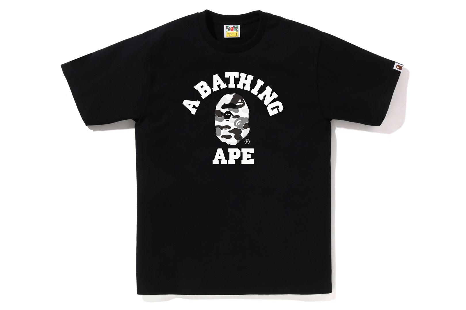 A bathing ape blue camo outlet shirt