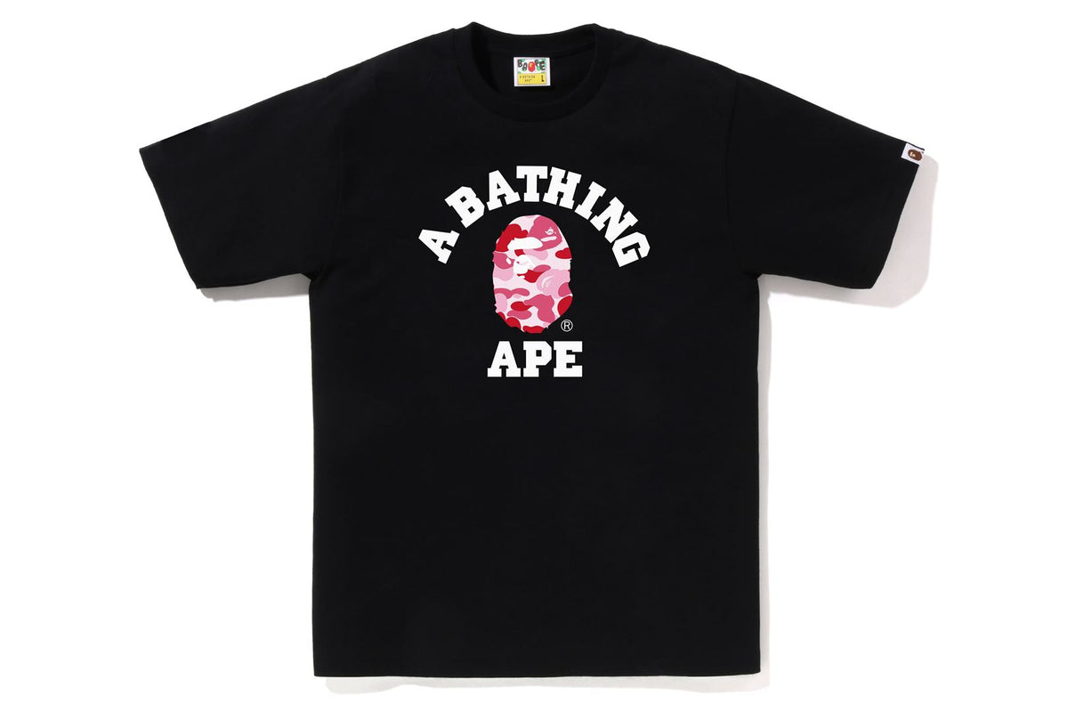 A BATHING APE® ABC Camo College Tee Bape official website – uk