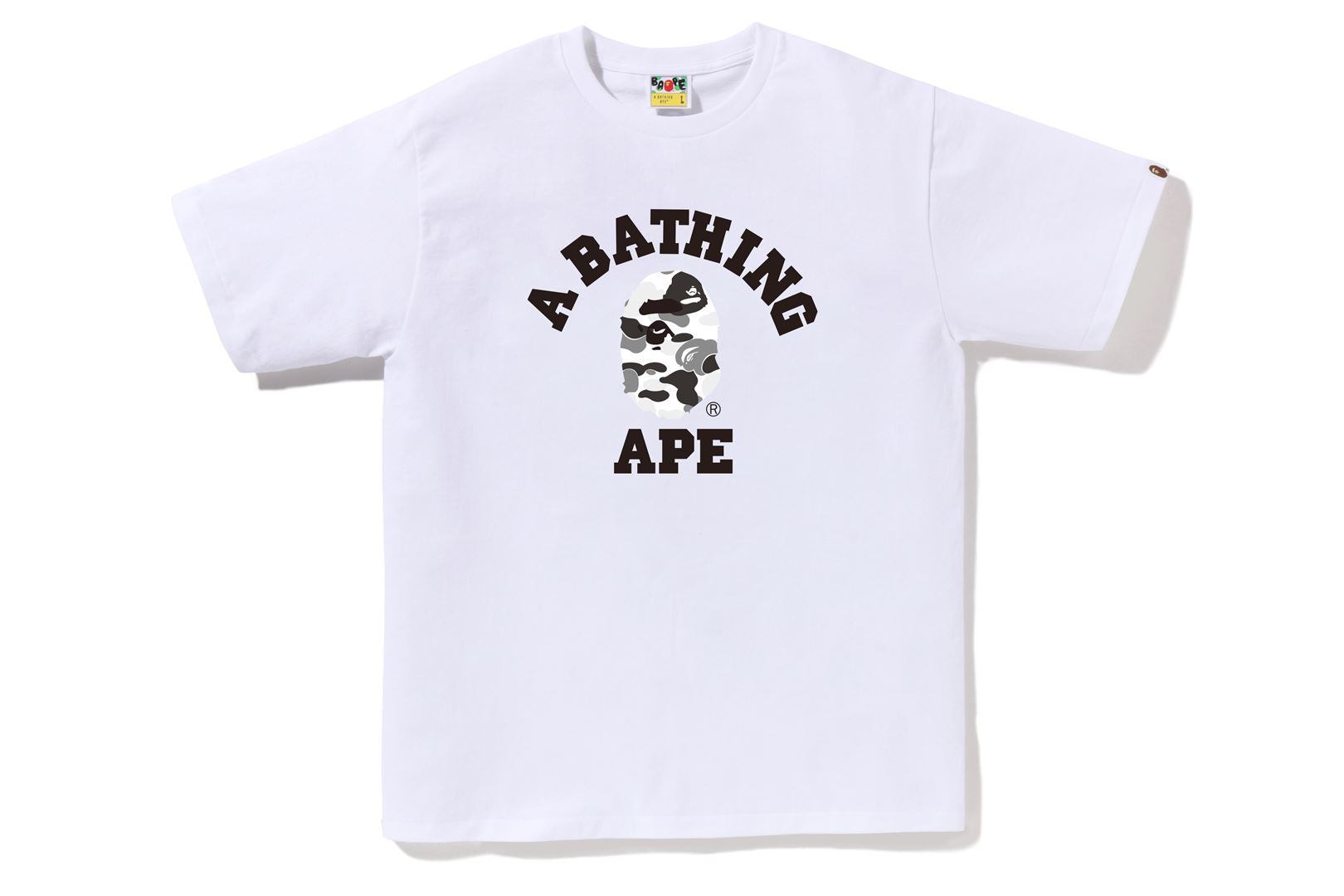 ABC CAMO COLLEGE TEE – uk.bape.com