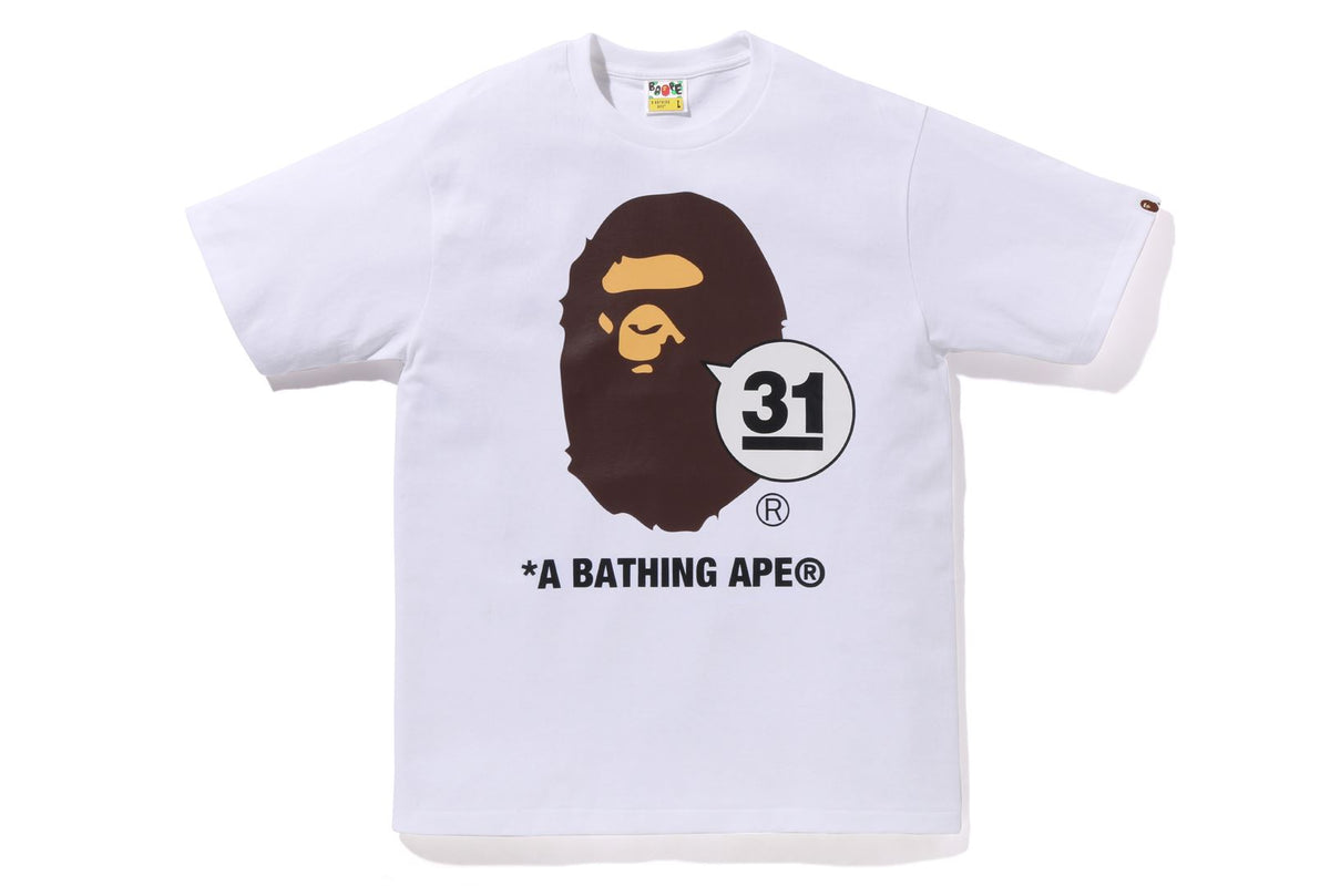 A BATHING APE® A Bathing Ape 31st Ape Head Tee Bape