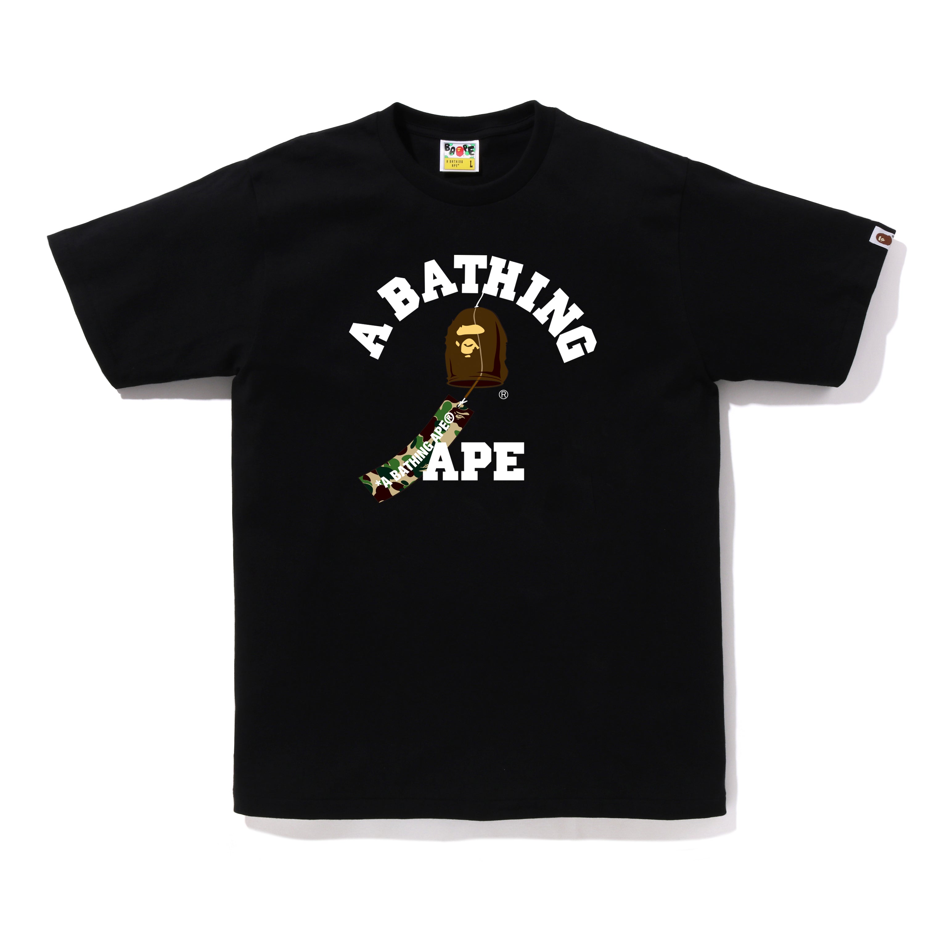 A BATHING APE® Japanese Wind Chimes College Tee | Bape official