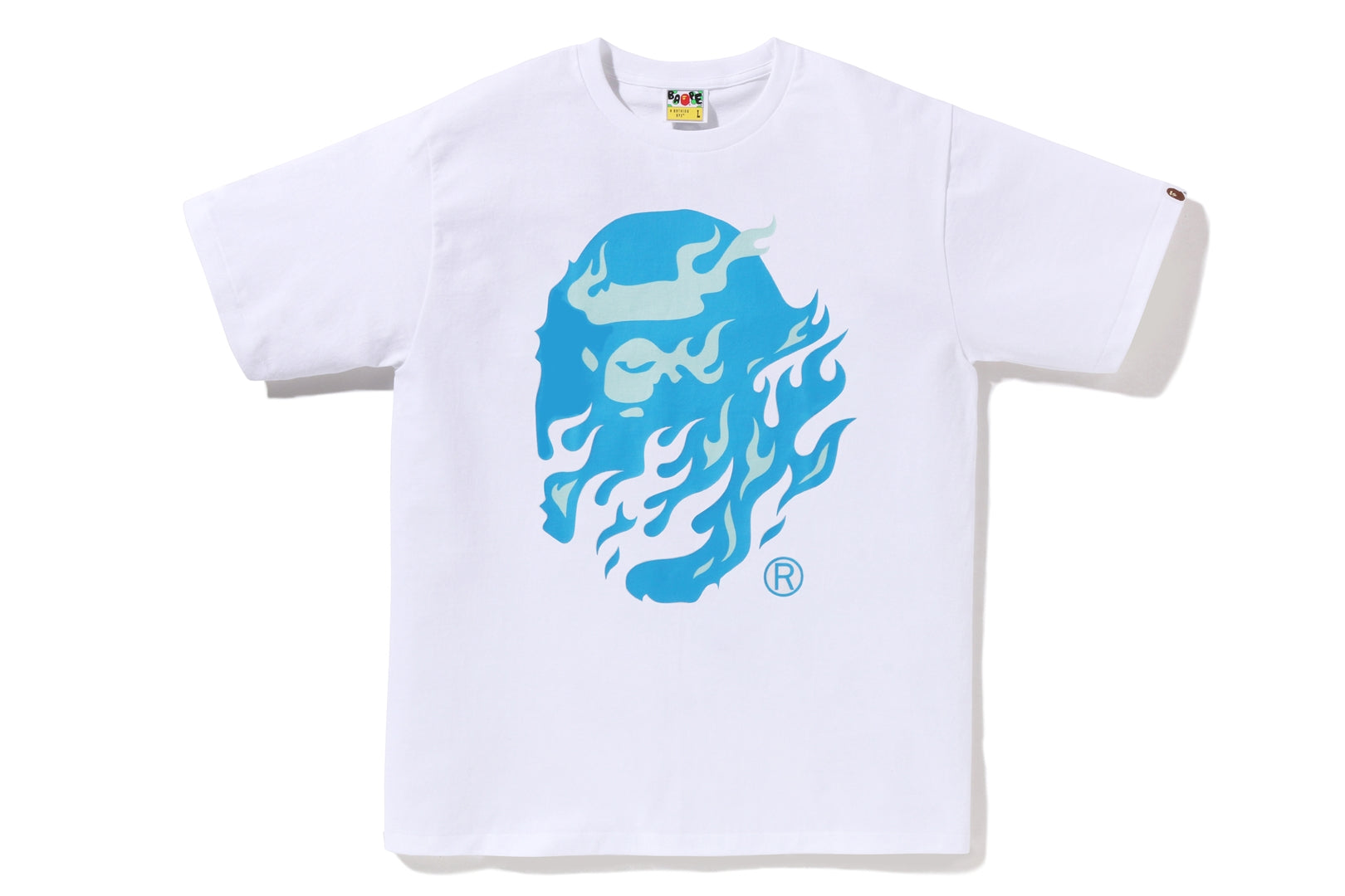 BAPE Flame shops Side Big Ape Head Tee