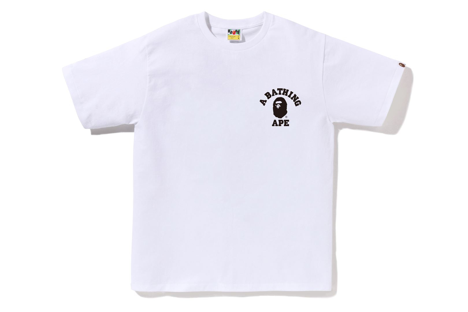 A BATHING APE® BICOLOR COLLEGE ATS TEE M | Bape official website
