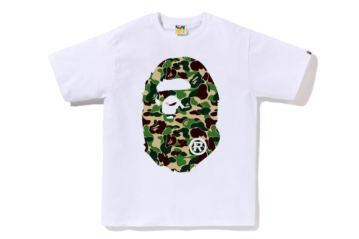 A BATHING APE® Abc Camo Big Ape Head Tee Bape official website