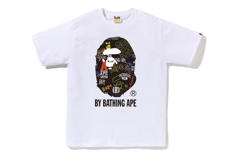 A BATHING APE® Hand Draw Pattern By Bathing Ape Tee Bape