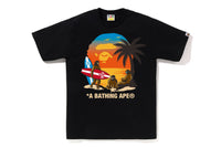 SUNSET BEACH APE HEAD TEE MENS