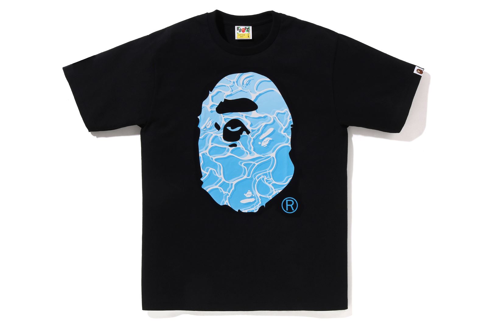 A BATHING APE® Abc Sea Surface Camo Ape Head Tee | Bape official