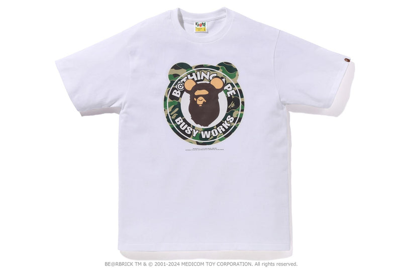 BAPE X MEDICOM TOY - ABC CAMO BE@R BUSY WORKS TEE