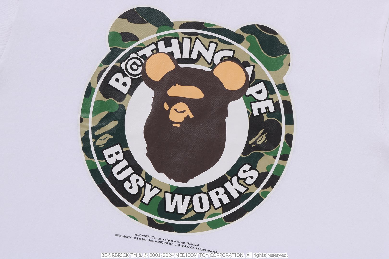 A BATHING APE® BAPE X Medicom Toy - Abc Camo BE@R Busy Works Tee