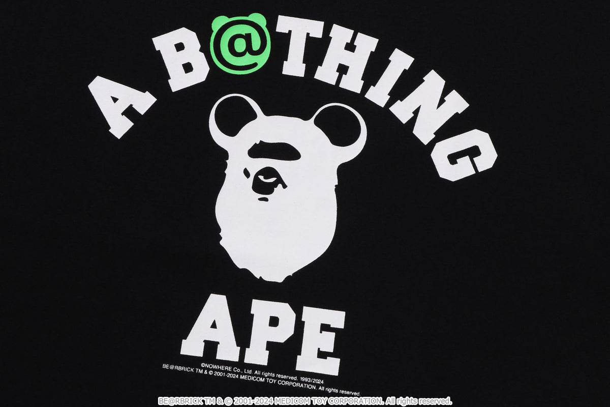 BAPE X MEDICOM TOY - BE@R COLLEGE TEE