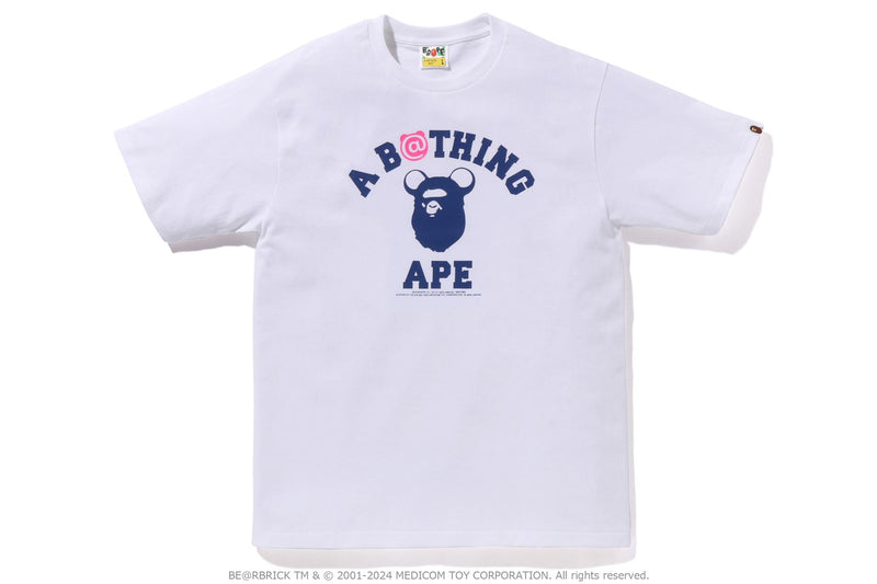 BAPE X MEDICOM TOY - BE@R COLLEGE TEE