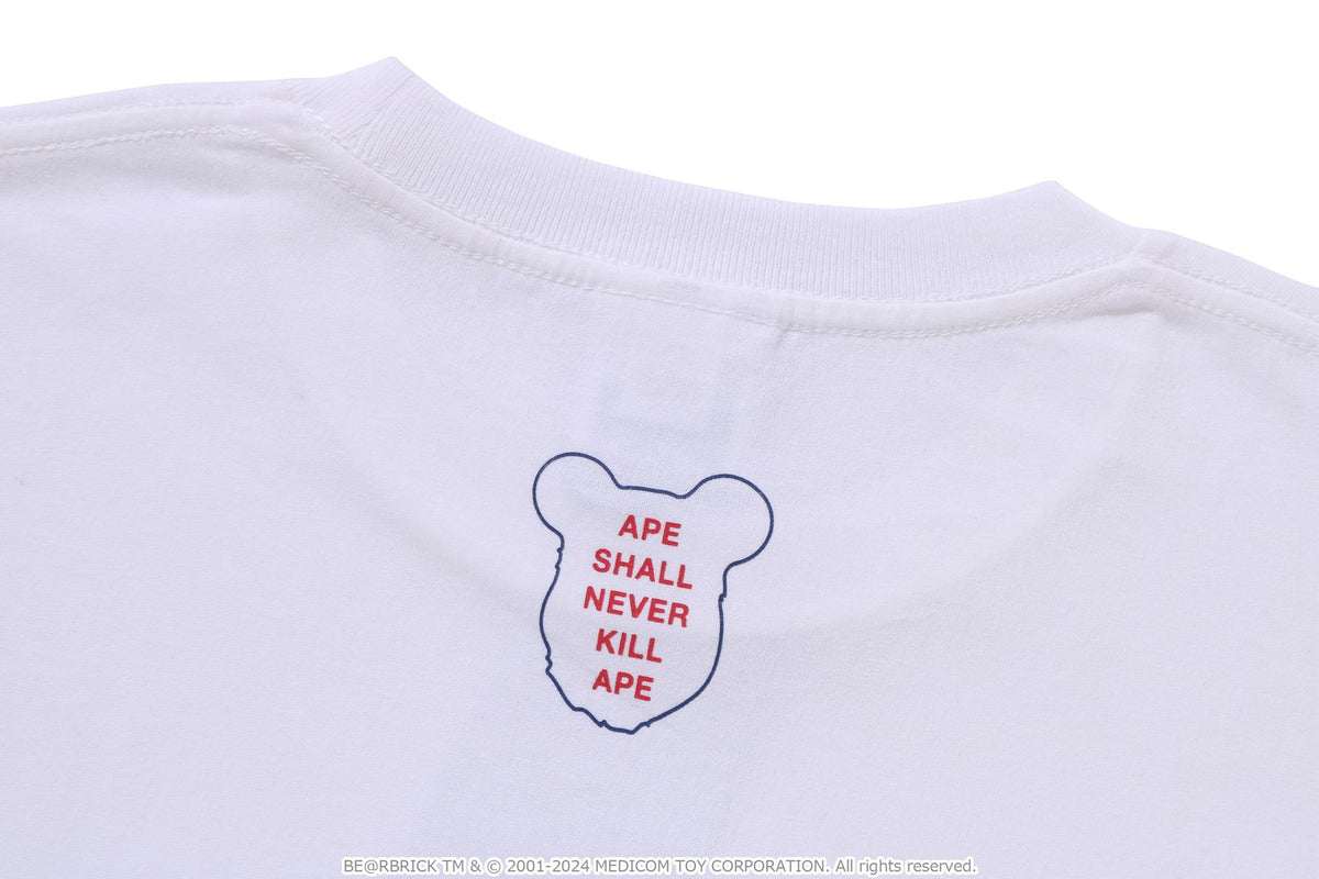 BAPE X MEDICOM TOY - BE@R COLLEGE TEE