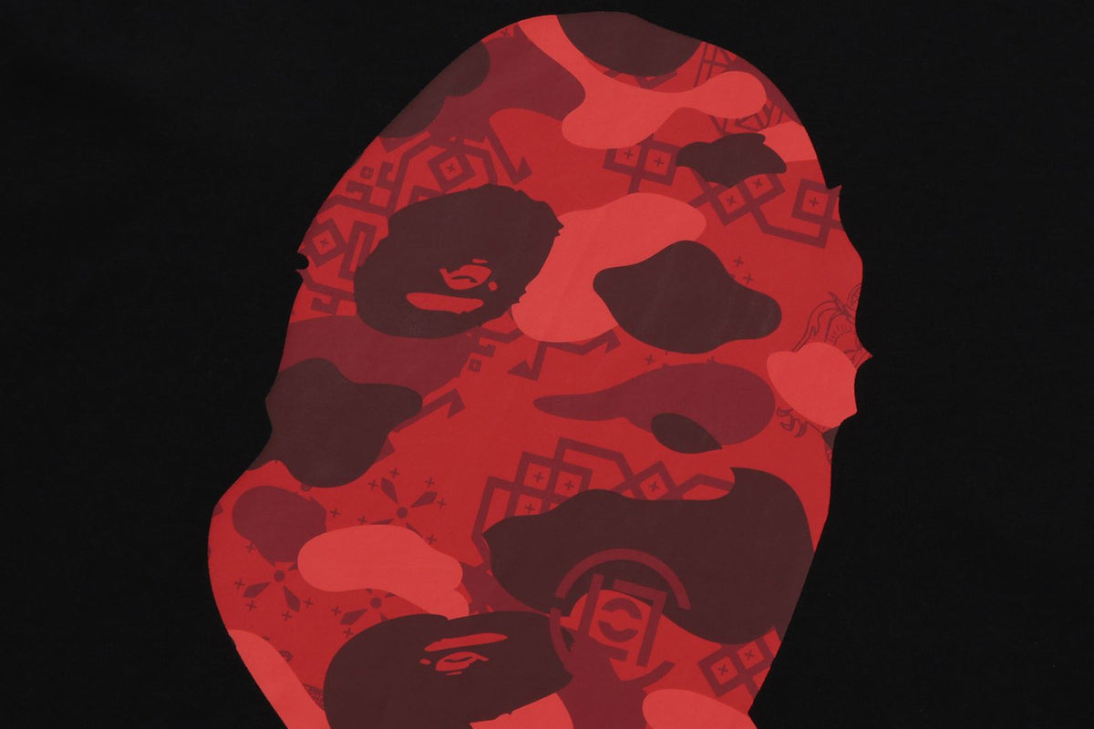 BAPE X CLOT CAMO BIG APE HEAD RELAXED FIT TEE