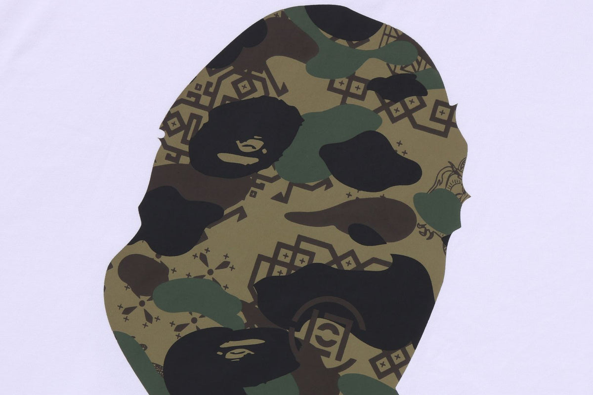 BAPE X CLOT CAMO BIG APE HEAD RELAXED FIT TEE