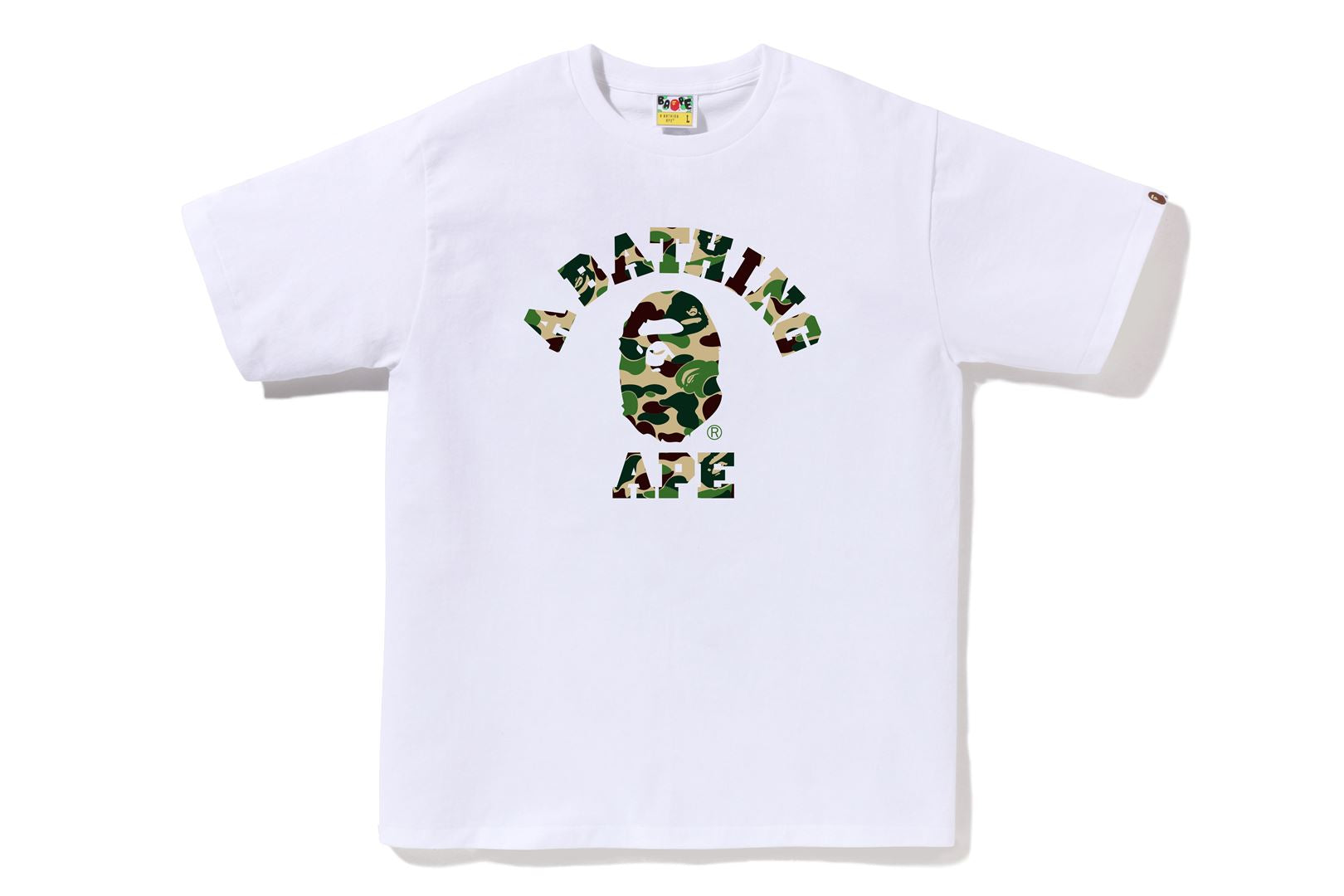 A BATHING APE® Abc Camo College Tee | Bape official website – uk