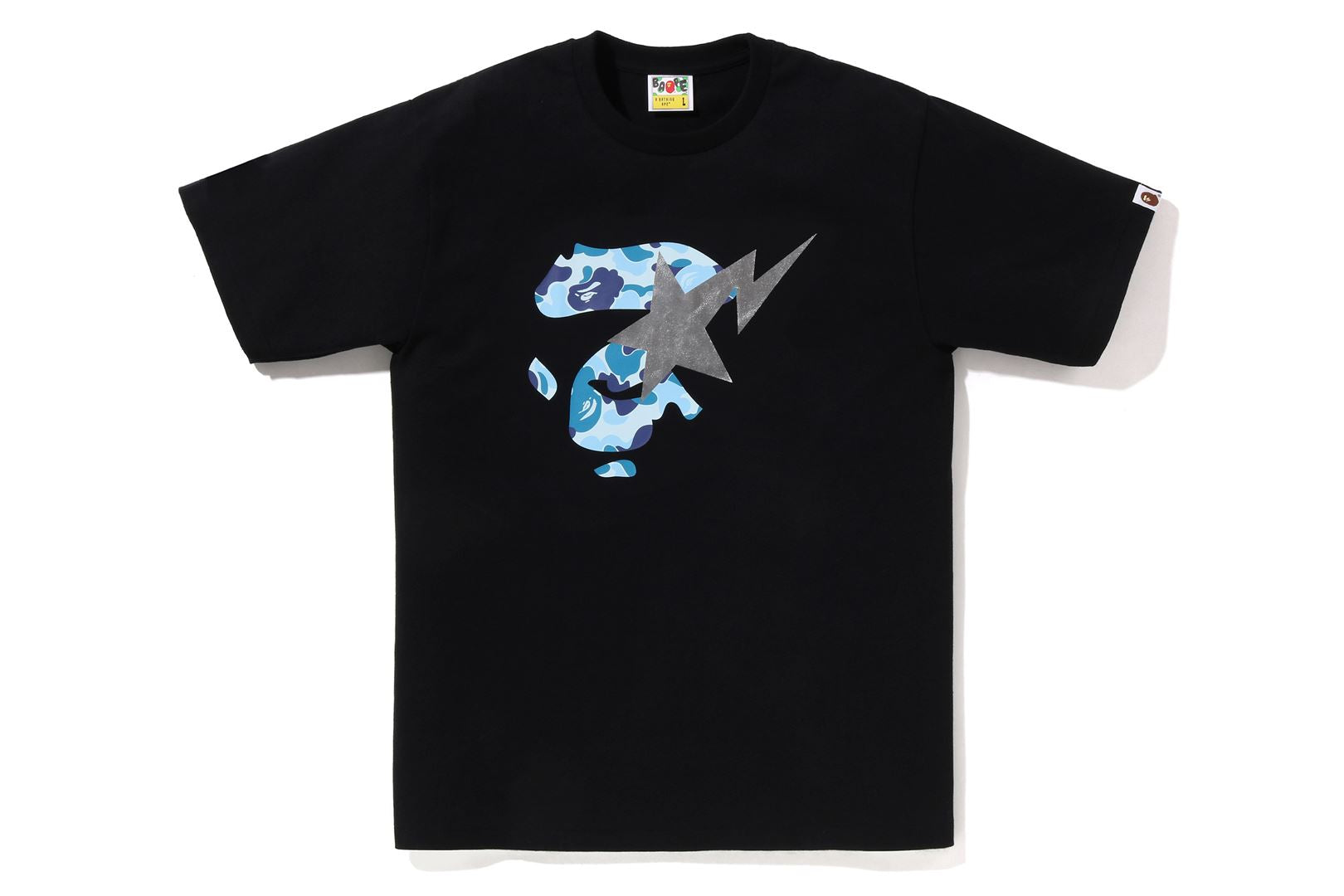 Bape full space Camo hot shark tee black Xs