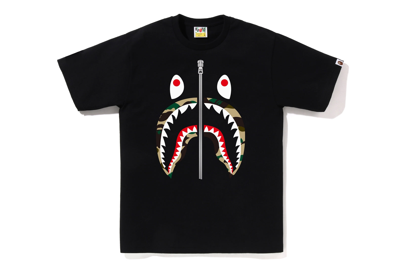 1ST CAMO SHARK TEE uk.bape