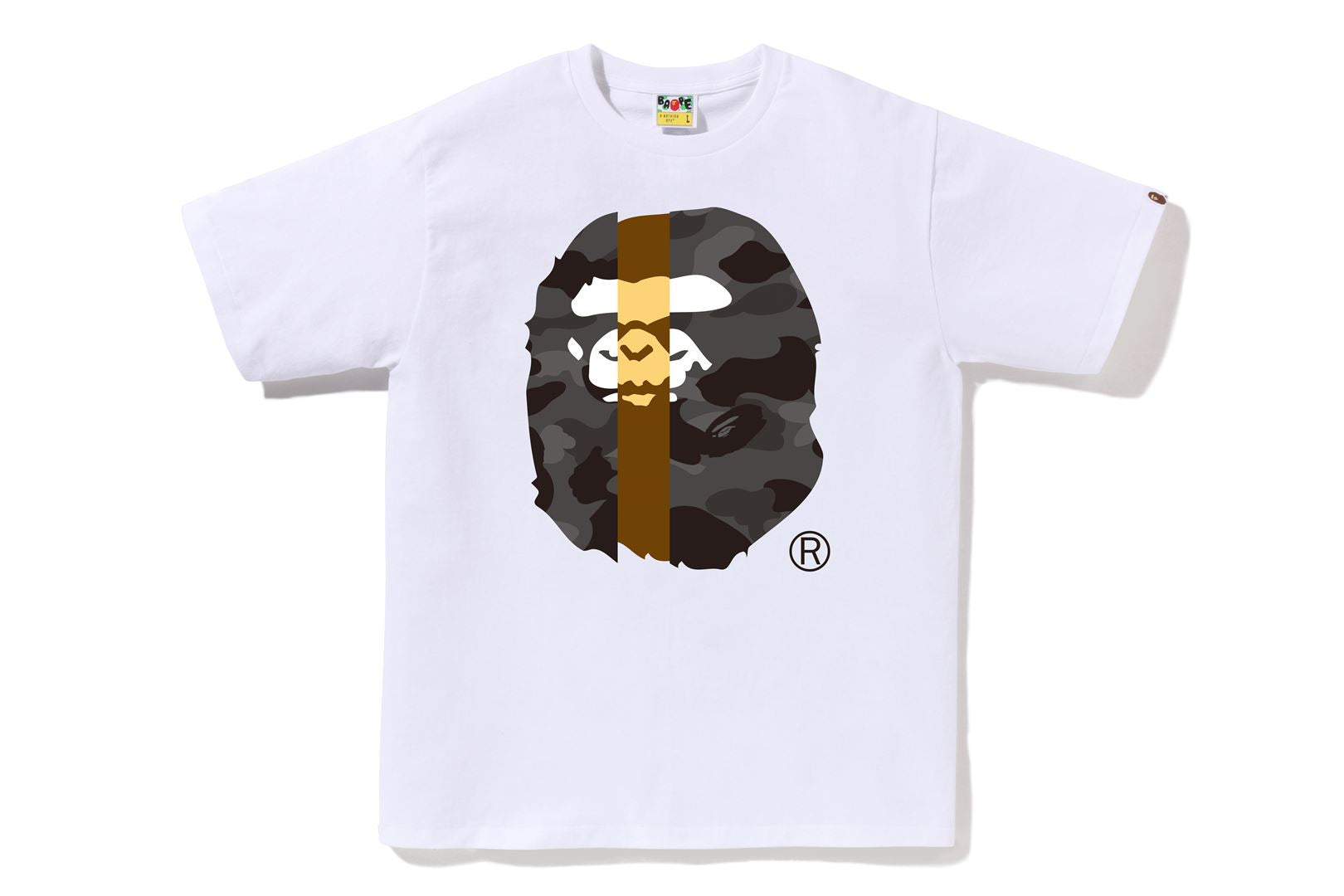 A BATHING APE® Color Camo Transform Big Ape Head Tee | Bape