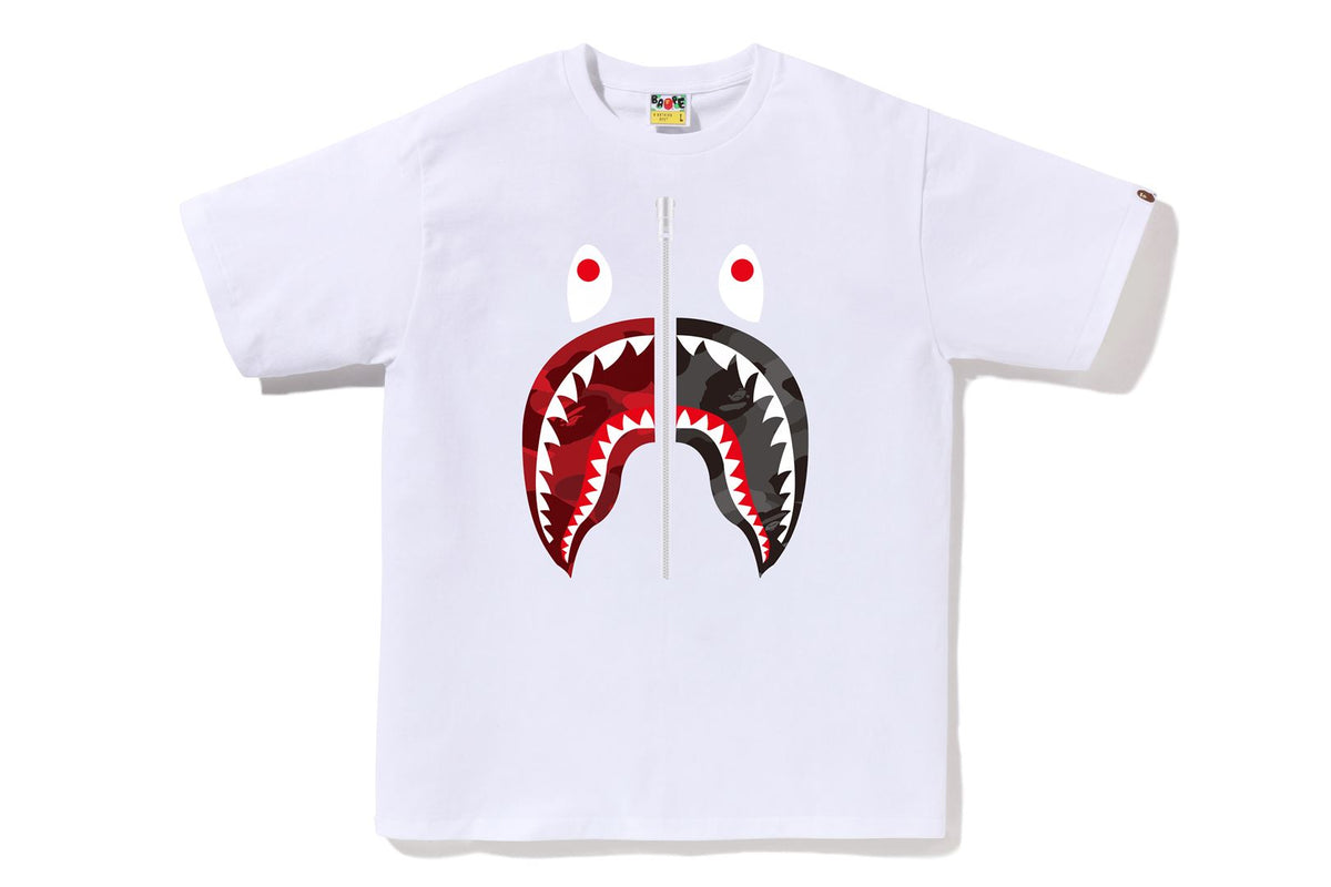 COLOR CAMO SEPARATE SHARK TEE