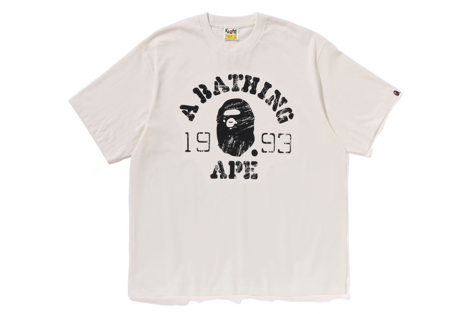 A Bathing Ape BAPE T offers Shirt Youth Size 2XL XXL White Big Logo Tee