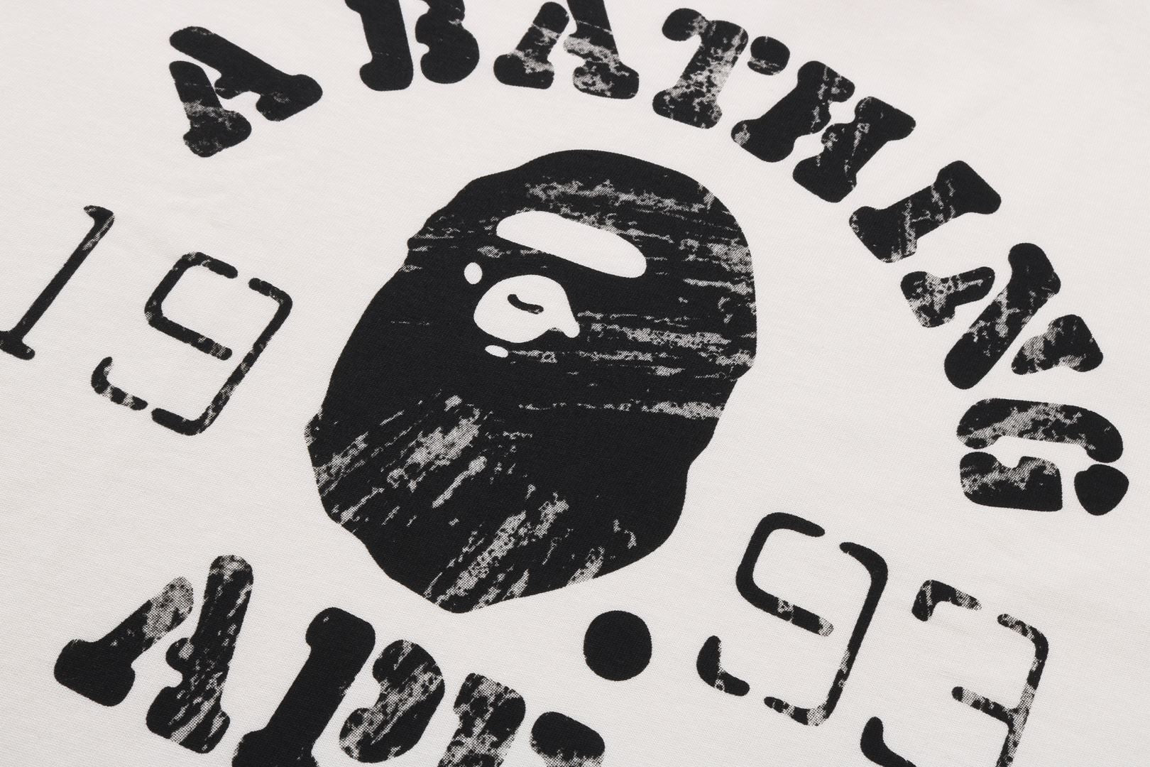 A BATHING APE® Screen Print College Relaxed Fit Tee | Bape
