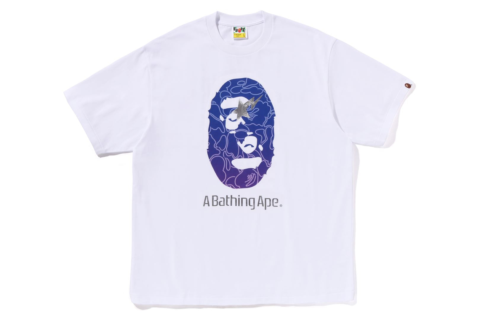 A BATHING APE® Line Camo Ape Head Relaxed Fit Tee | Bape official
