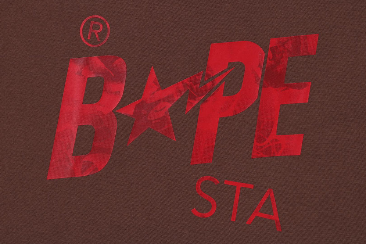 FLORAL SOLID CAMO BAPE STA LOGO RELAXED FIT TEE