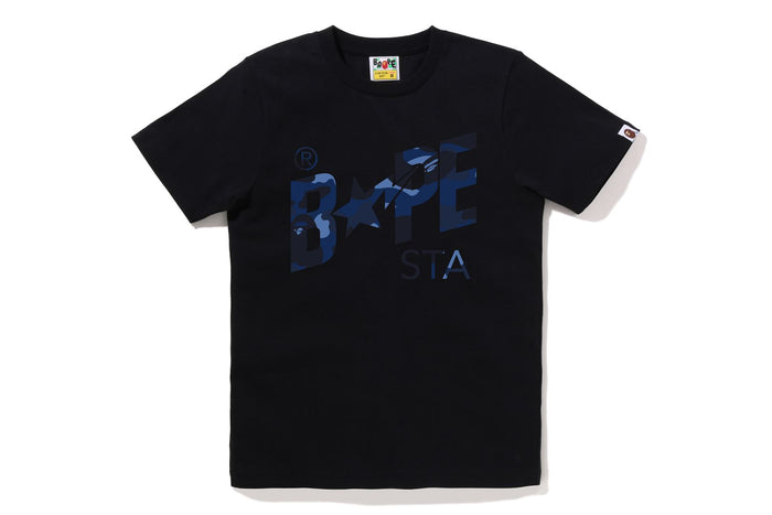 COLOR CAMO BAPE STA LOGO TEE LADIES