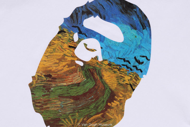 BAPE X VGM - APE HEAD CANVAS ART TEE