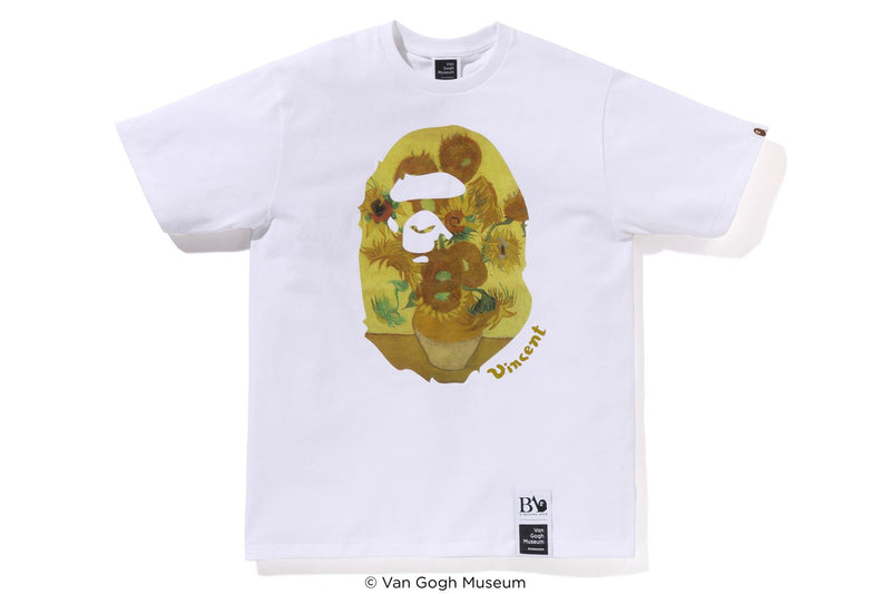 BAPE X VGM - APE HEAD CANVAS ART TEE