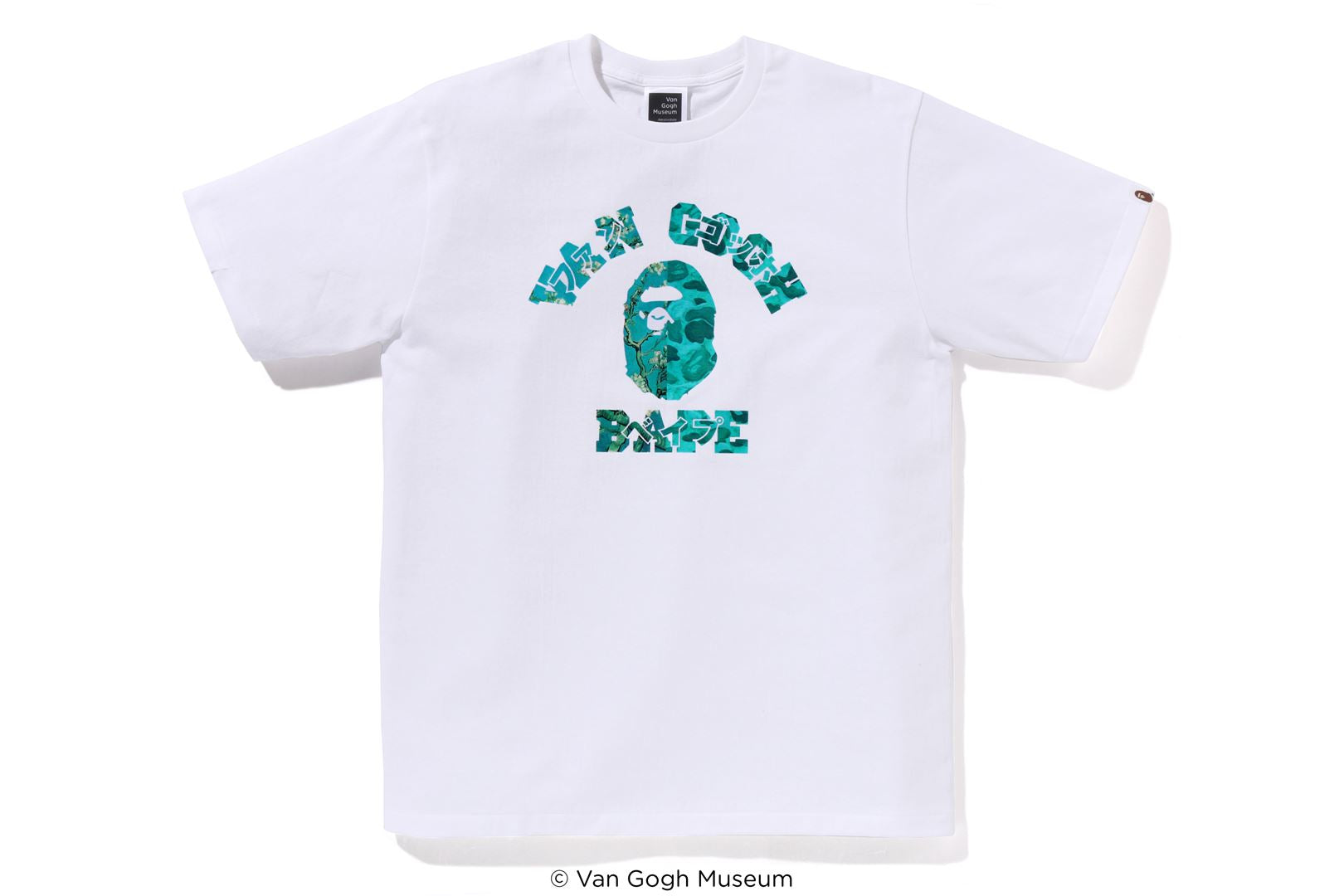 L　BAPE X VGM COLLEGE TEE　Tシャツ　白 ゴッホ　カレッジ A BATHING APE® BAPE X VGM - College Tee | Bape official website