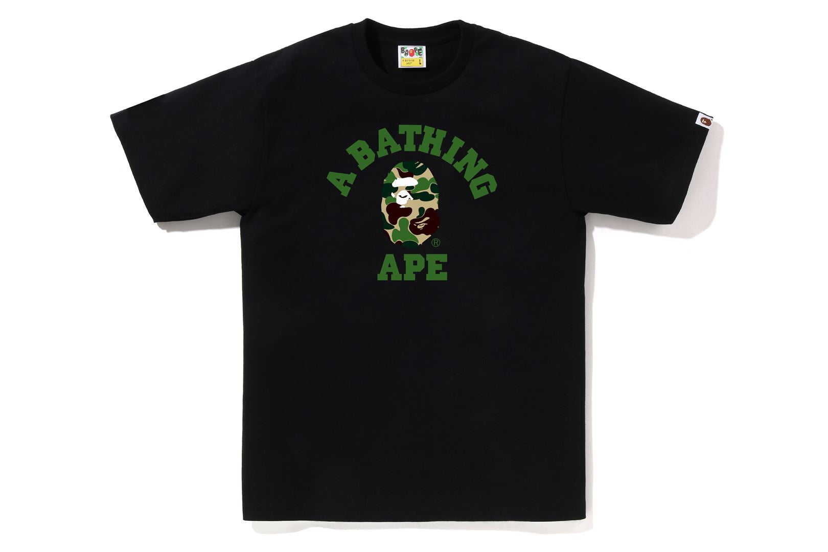 やぁ 。A BATHING APE ABC CAMO COLLEGE LS A BATHING APE® Abc Camo College Tee | Bape official website – uk