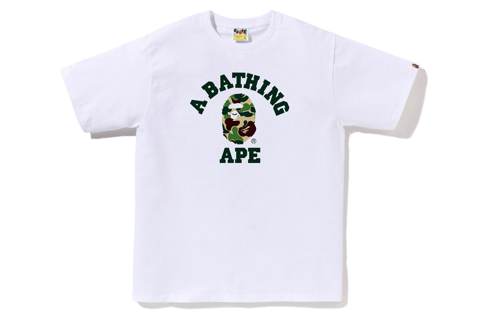 A BATHING APE® Abc Camo College Tee | Bape official website – uk