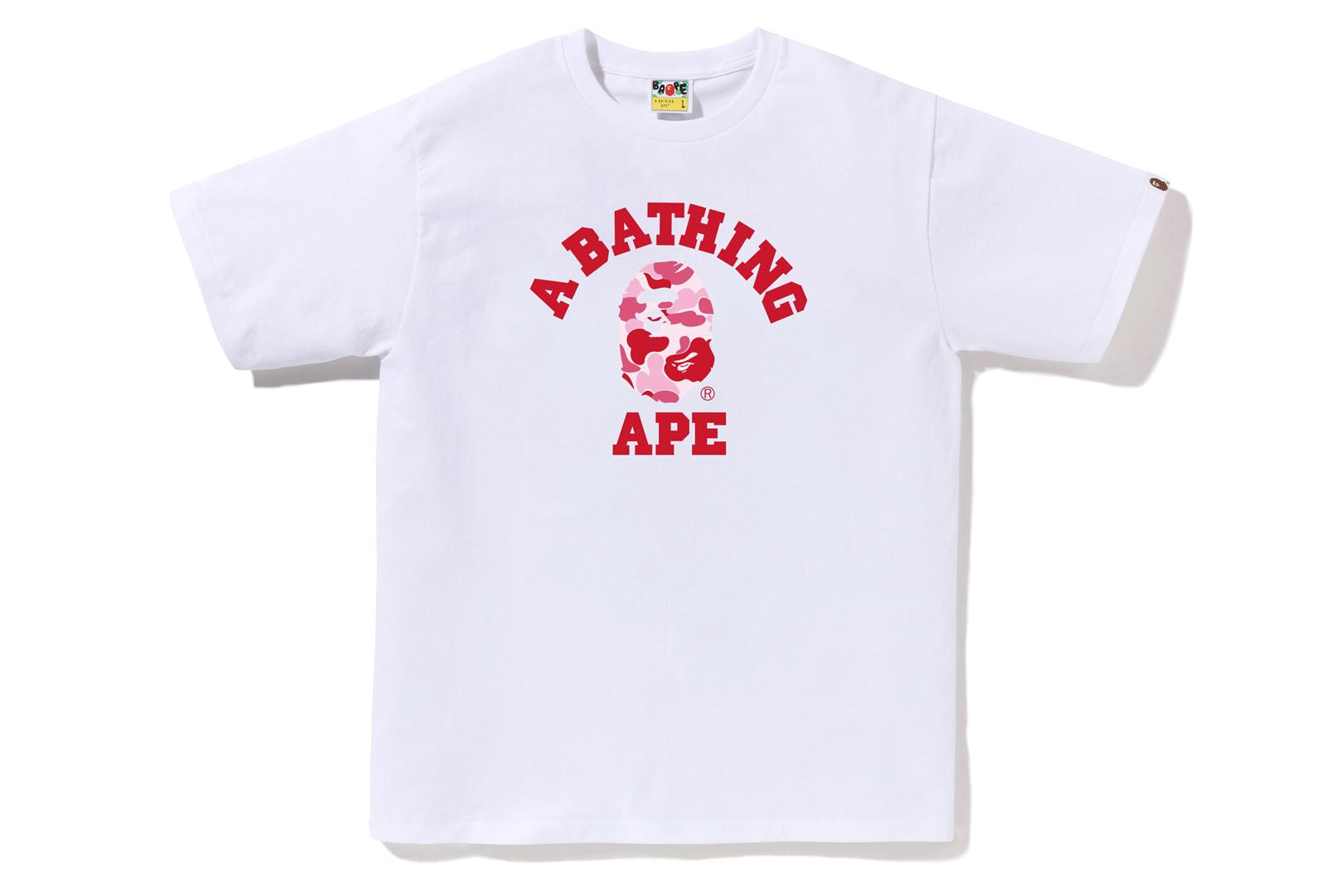 A BATHING APE® Abc Camo College Tee | Bape official website – uk